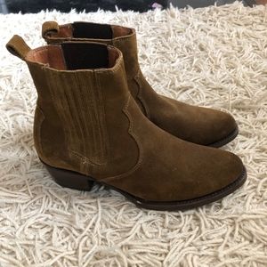 Frye Chelsea Boot - Brown Suede